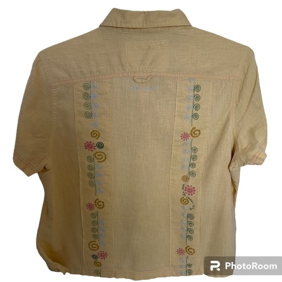 Life is Good, Ladies' Button Up Shirt, Short Sleeve, XL - Picture 2 of 7